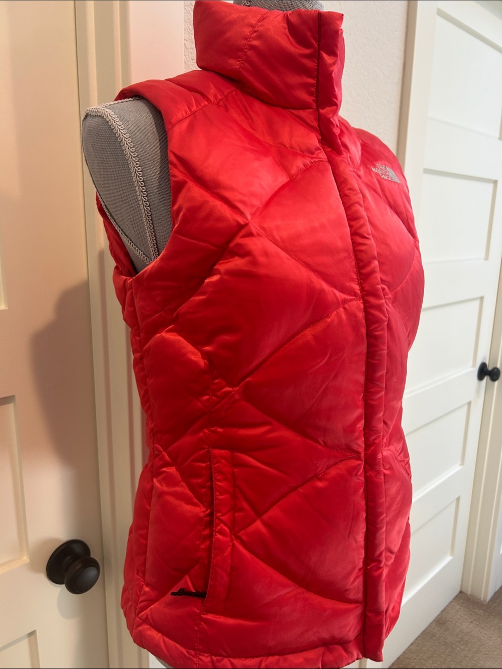 The North Face Red Quilted Insulated Vest